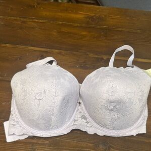 No Boundaries Light Lavender Lace Strapless T-Shirt Bra